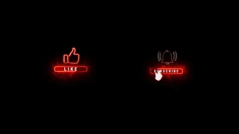 Two red neon signs on. Vídeo Stock 282662748