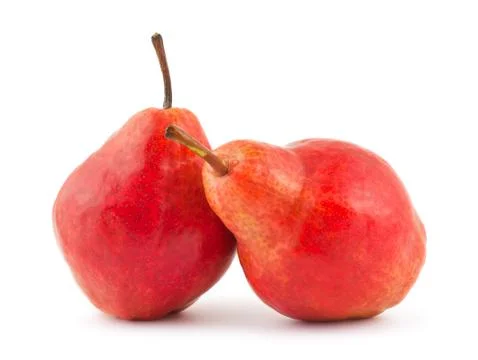 Two red pears Stock Photos