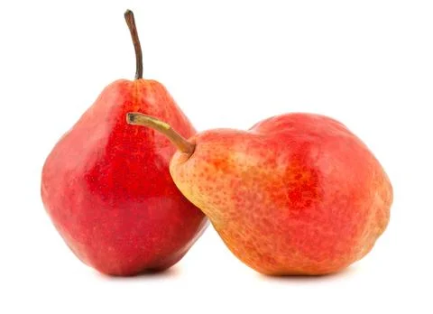 Two red pears Stock Photos