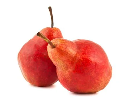 Two red pears Stock Photos