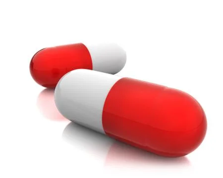 Two red pills Stock Illustration