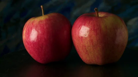 Two red Pippin Apples Stock-Footage 25396488