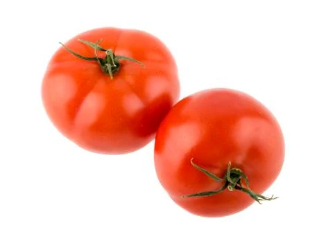 Two red ripe tomatoes Stock-Fotos