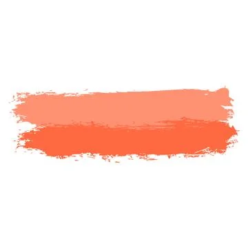 Two Red Tint Brushstroke Paint Stock Illustration