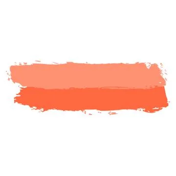 Two Red Tint Brushstroke Paint Stock Illustration