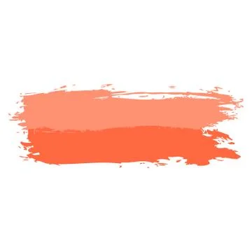 Two Red Tint Brushstroke Paint Illustrazione stock