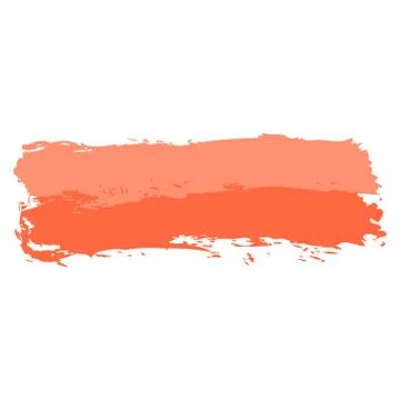 Two Red Tint Brushstroke Paint Stock-Illustration