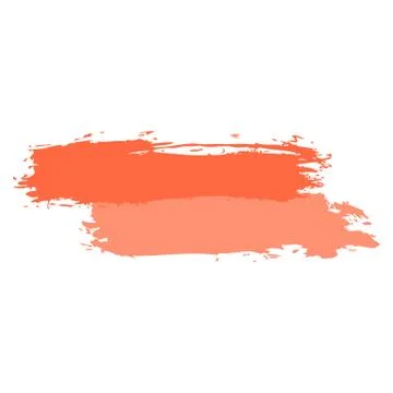 Two Red Tint Brushstroke Paint Stock Illustration