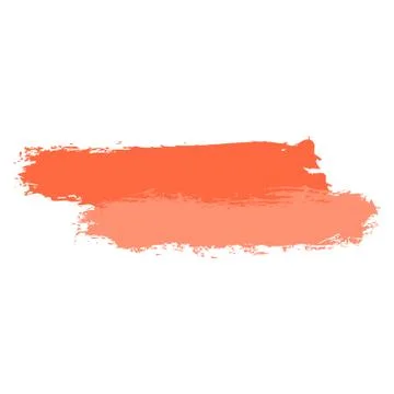 Two Red Tint Brushstroke Paint Stock-Illustration