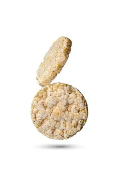 Two rice cake flying idea Stock Photos