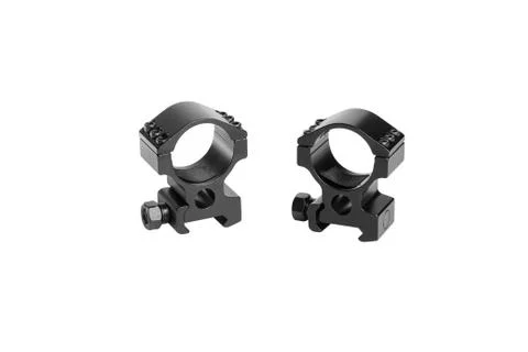 Two ring for mounting a riflescope Stock Photos