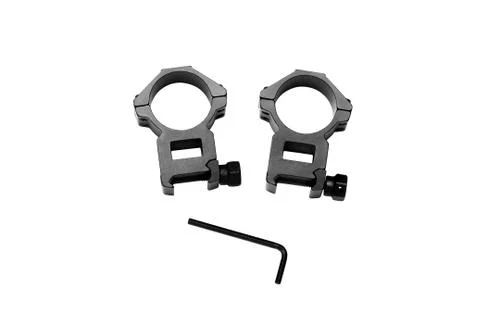 Two ring for mounting a riflescope Foto stock