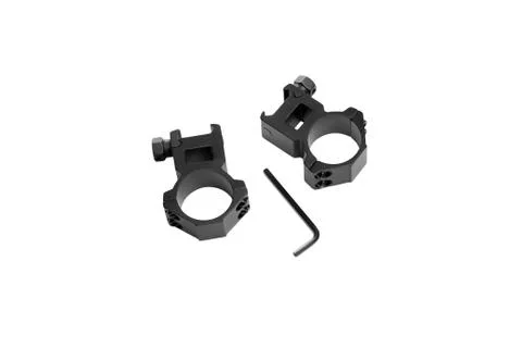Two ring for mounting a riflescope Foto stock