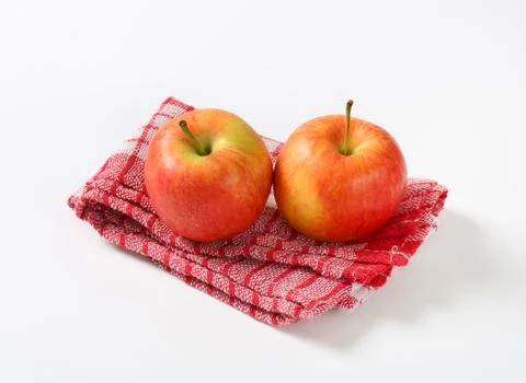 Two ripe apples Stock Photos