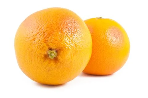 Two ripe grapefruits Stock Photos