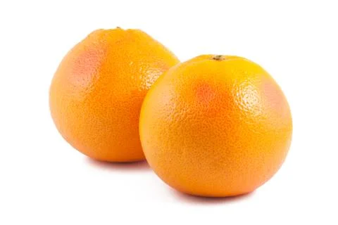Two ripe grapefruits Stock Photos
