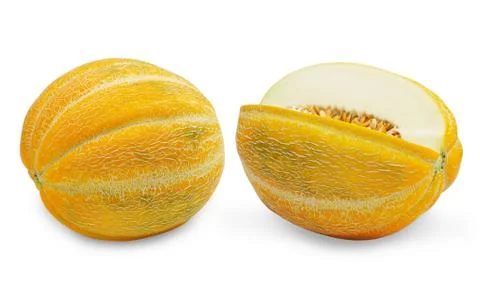 Two ripe melons Stock Photos