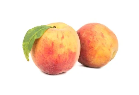 Two ripe peach Foto stock