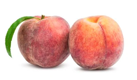 Two ripe peach Stock Photos