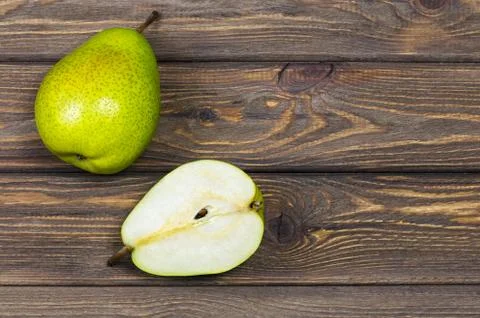 Two ripe pear Stock Photos