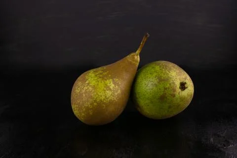 Two ripe pears Stock Photos
