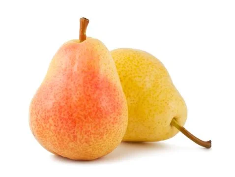 Two ripe pears Stock Photos