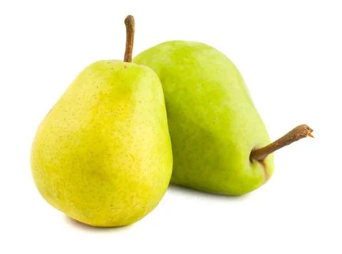 Two ripe pears Stock Photos