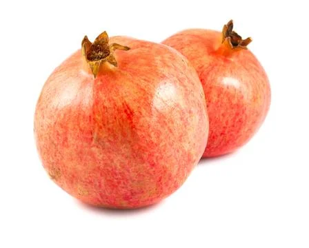 Two ripe pomegranates Stock Photos