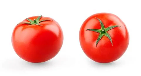 Two ripe tomatoes Stock Photos