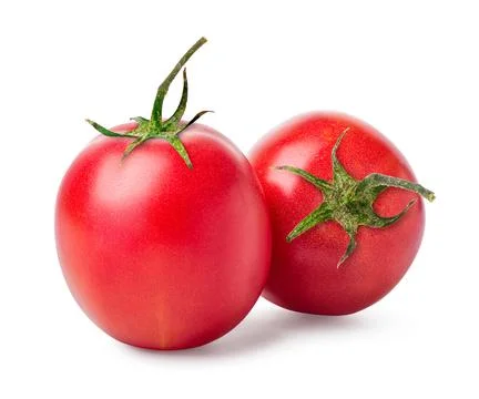 Two ripe tomatoes Stock Photos