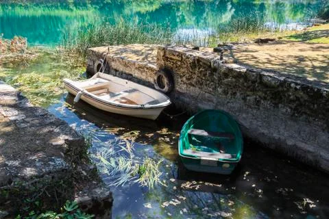 Two River Boats Stock Photos