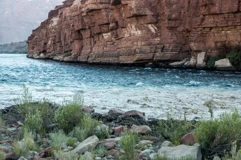 Two Rivers in One Stock Photos