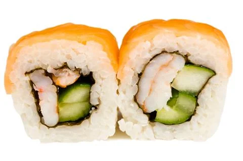 Two roll with cucumber closeup 스톡 사진