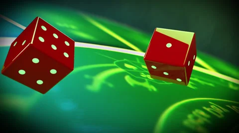 Two rolling dice Stock-Footage 33870040