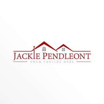 Two roofs logo free vector stock. Windows and chimney abstract design concept. Ilustración de archivo