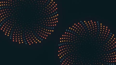 Two Rotating Abstract 3D Spheres with Copy Space Stock Footage 337101192