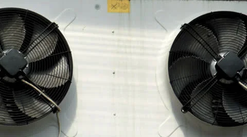 Two rotating fans Video stock 22750222