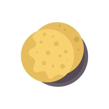 Two round buttery arepas sitting on top of each other Illustrazione stock