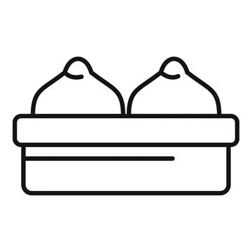 Two round loaves of bread rising in a proving basket for baking Stockillustratie