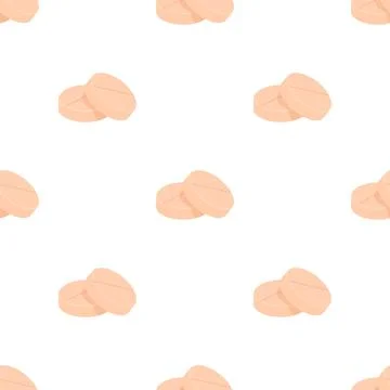 Two round pills pattern seamless vector Stock Illustration