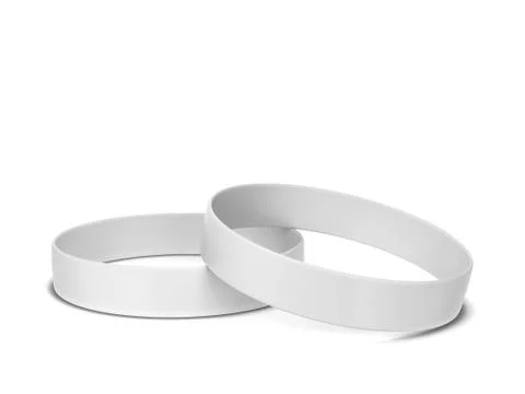Two rubber bracelets Stock Illustration