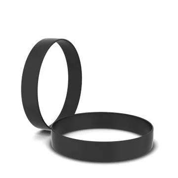 Two rubber bracelets Stock Illustration