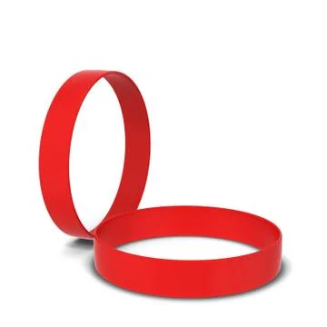 Two rubber bracelets Stock Illustration