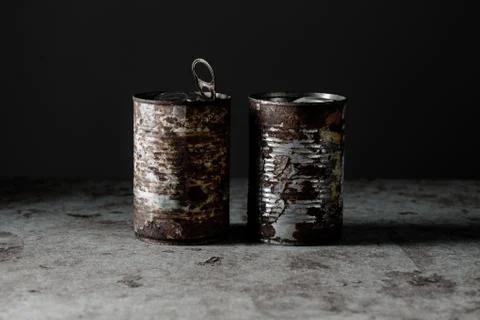 Two Rusted Cans Stock Photos