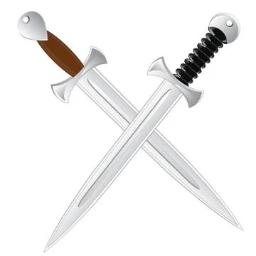 Two sabre Stock Illustration