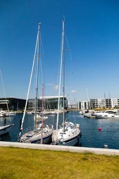 Two sailing boats Stock Photos