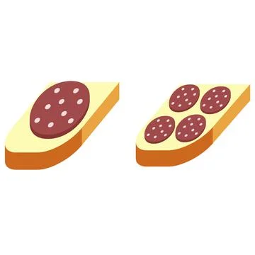 Two sandwiches colored Иллюстрация