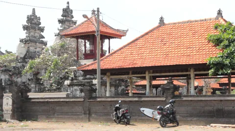 Two Scooters in the Parking Stock Footage 67372631