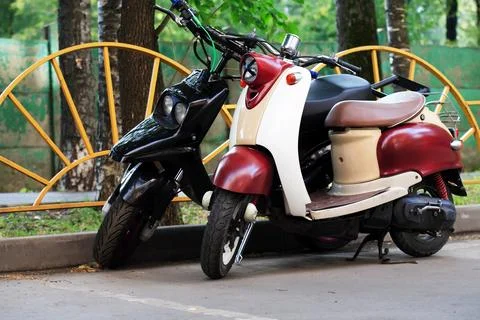 Two Scooters Stock Photos