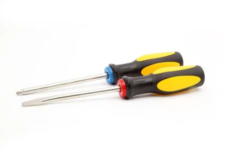 Two screwdrivers 스톡 사진